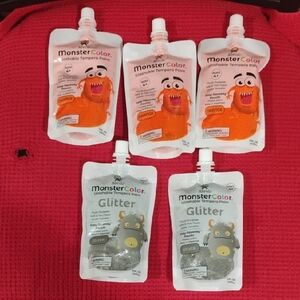 Monster Color Washable Tempura Paint Pouch Bundle